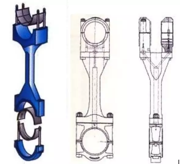  Connecting Rod of Marine Engine-two stroke connecting rod