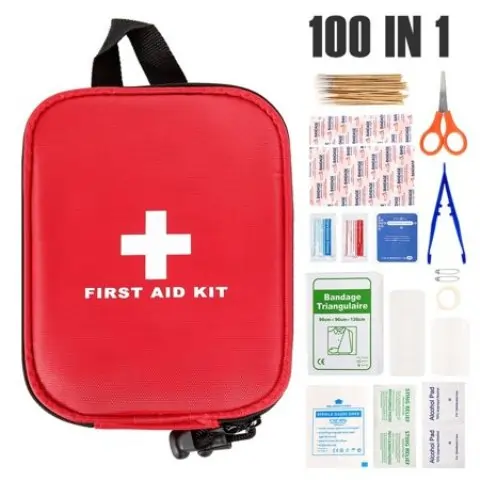 100PCS First Aid Kit Bag