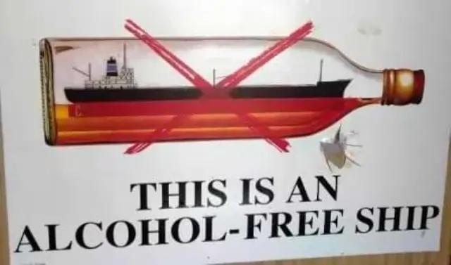 No alcohal ship