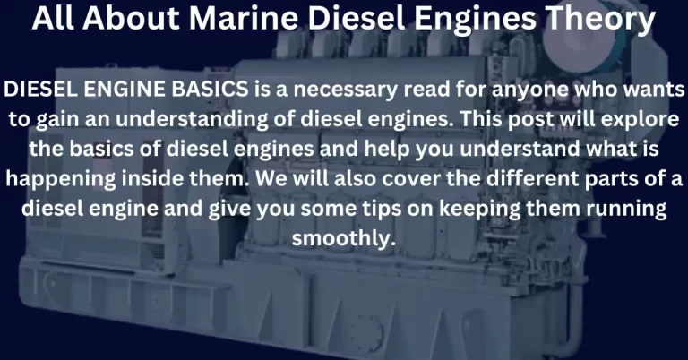 All About Marine Diesel Engines Theory