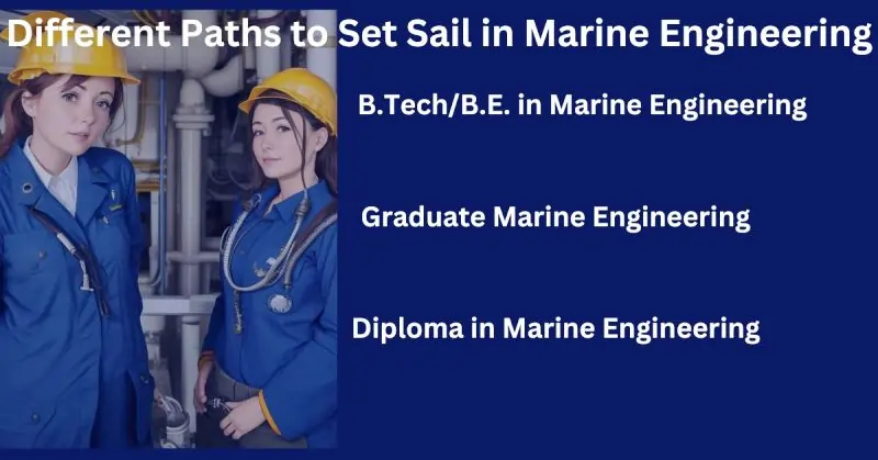 Different Paths to Set Sail in Marine Engineering1