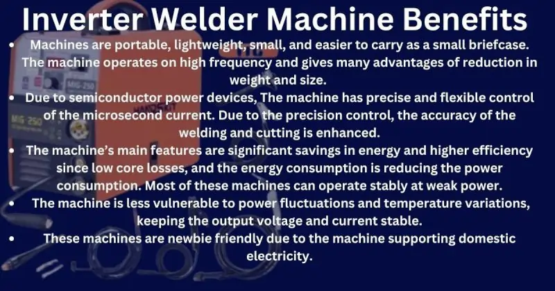 Inverter Welder Machine Benefits