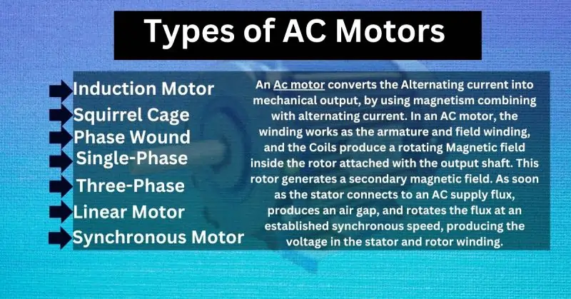 Types of AC Motors