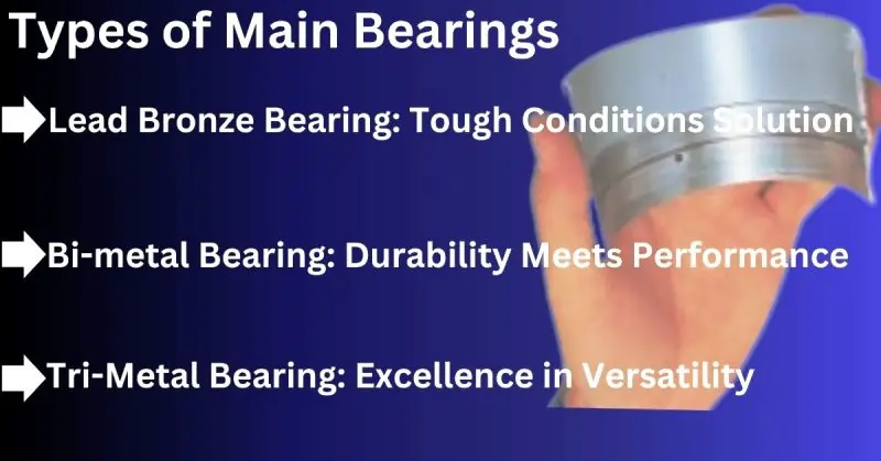 Types of Main Bearings