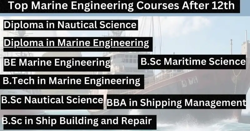 Top Marine Engineering Courses After 12th 
