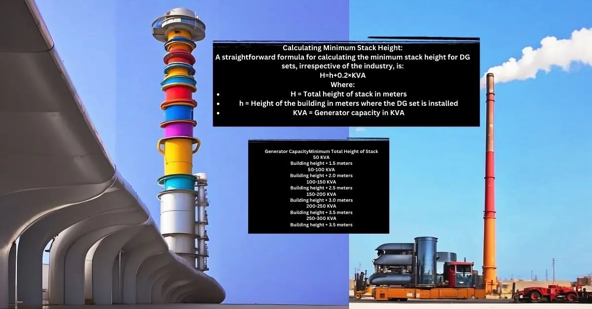 What Is Exhaust Stack Height Of DG Set