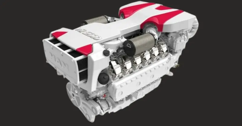MAN V12-2000 Marine Diesel Engine