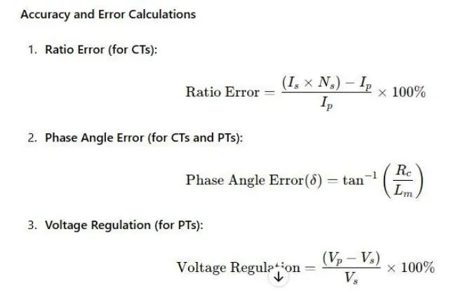 Accuracy and Error Calculations