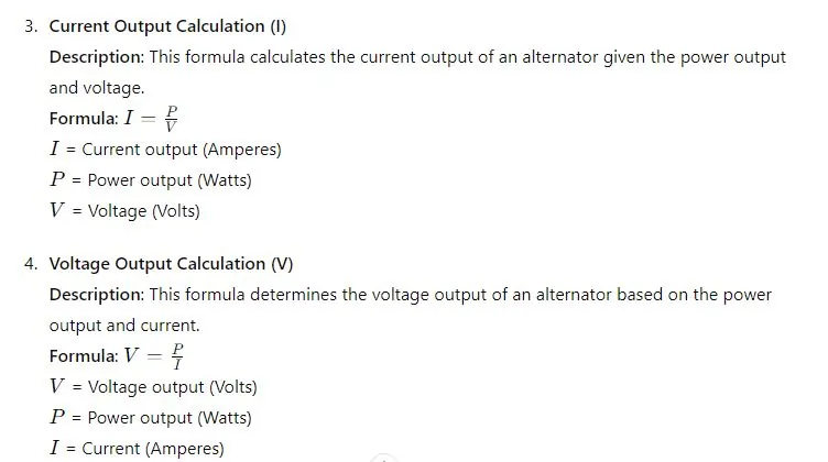 Alternator Capacity Calculation Formulas2