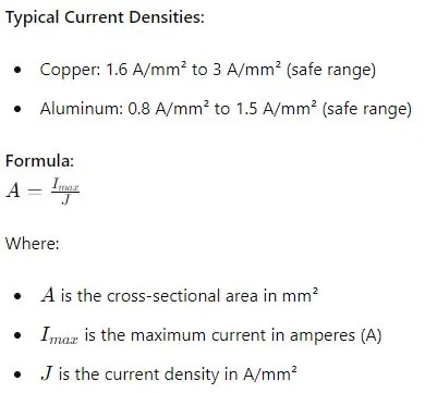 Current densities