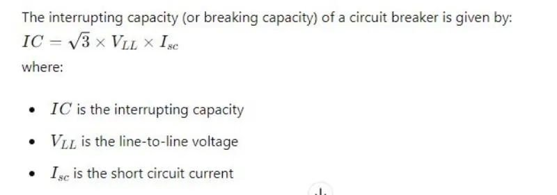 Interrupting Capacity of Circuit Breakers