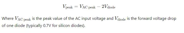 Peak output Voltage