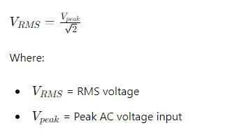 RMS Voltage for Full-Wave Rectifier