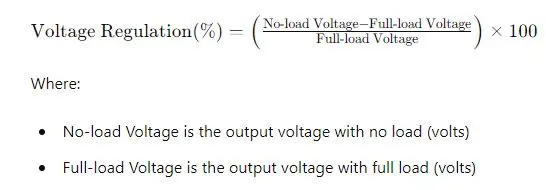 Regulation Formula