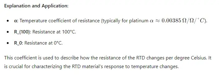 Temperature Coefficient of Resistance (α)