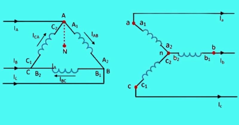 delta star connection of transformer