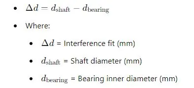 Interference Fit Calculation