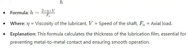 Lubrication Film Thickness