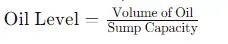 Oil Level Check Formula