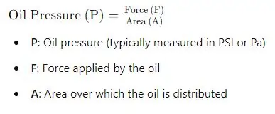 Oil Pressure Formula