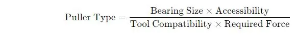 Puller Selection Formula