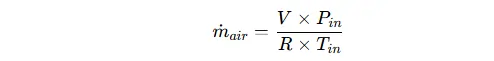 Air Mass Flow Rate