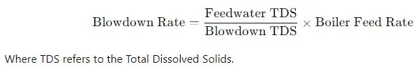 Blowdown Rate Formula