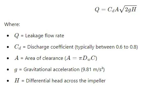 Leakage Flow Rate