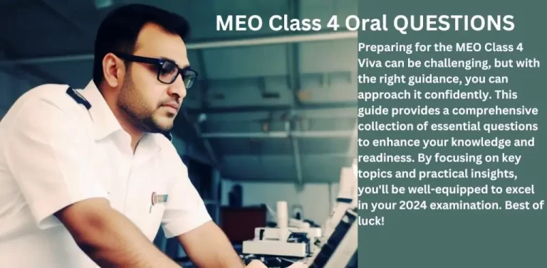 MEO Class 4 Oral QUESTIONS