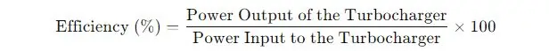 Turbocharger Efficiency