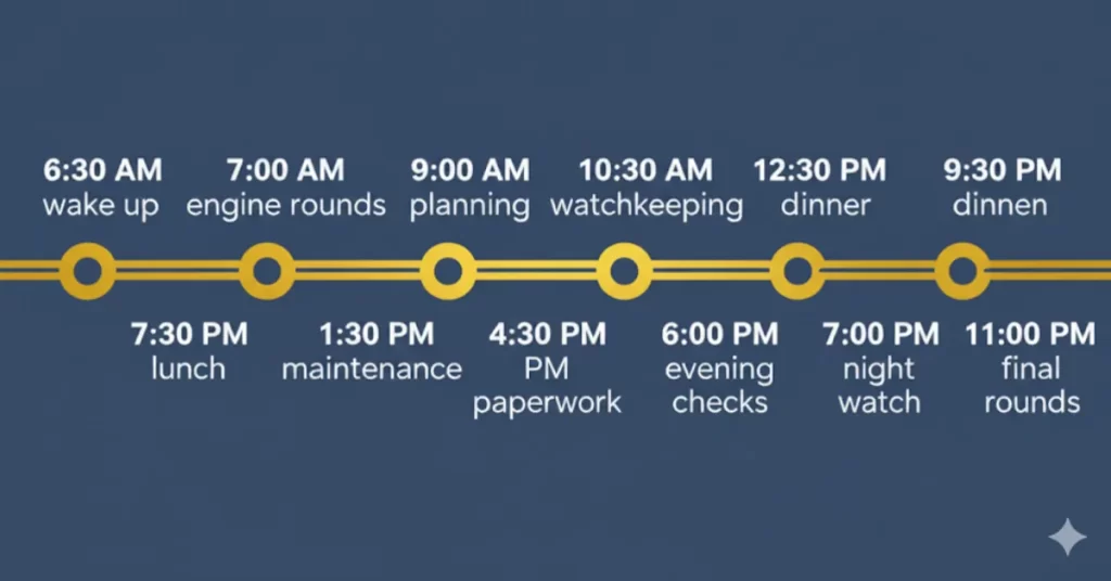 A Day in the Life of a Chief Marine Engineer 2 A Day in the Life of a Chief Marine Engineer Time Line