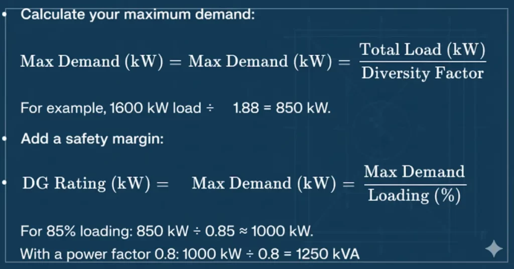How to Choose a Diesel Generator: Expert Buying Guide for 2025 2 Size Your DG Set for YOUR Real Needs