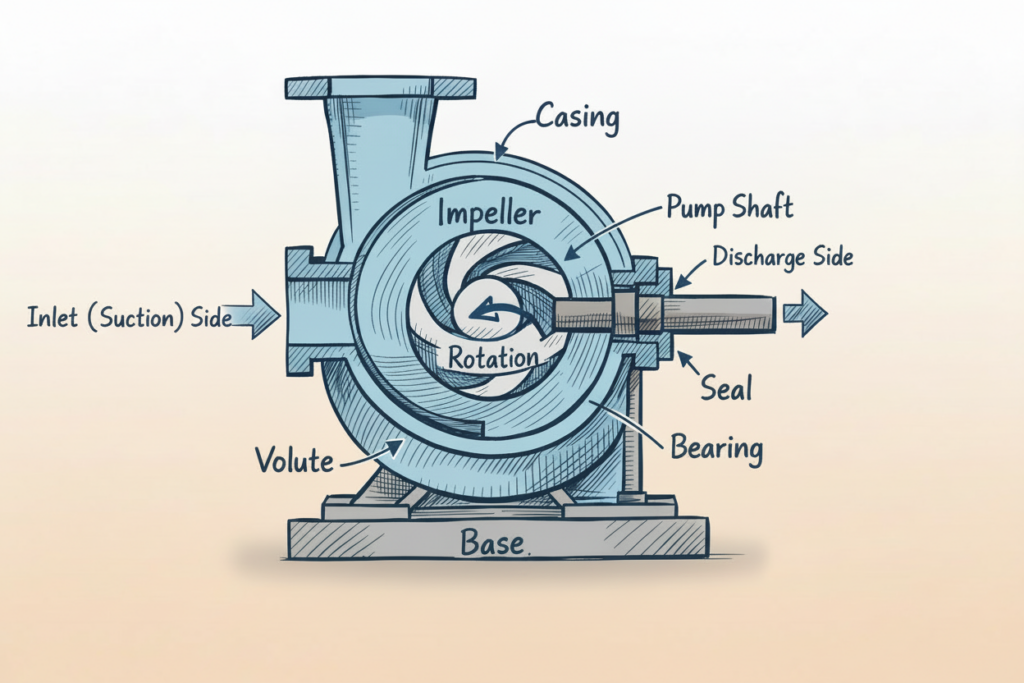 Ace Your Technical Interview: Top 10 Centrifugal Pump Questions & Answers 2 Pump Parts